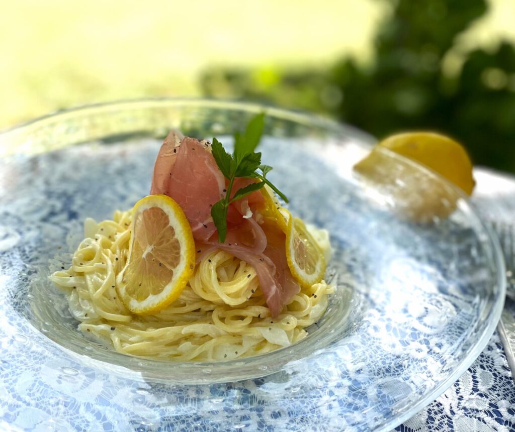【期間限定】生ハムとレモンのクリームパスタ